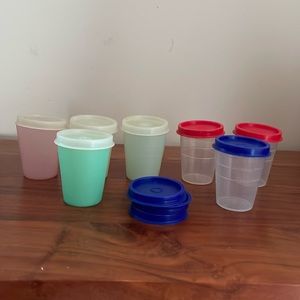 17 pc set of Tupperware mini containers